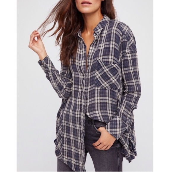 Free People Tops - Free People Nordic Nights Button Down size Small